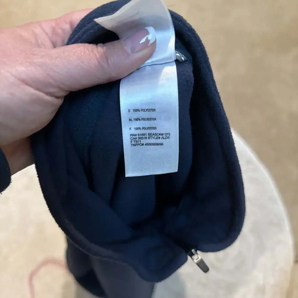 The North Face Men’s XL TKA‎ 100 Fleece Quarter Zip Pullover Navy Blue